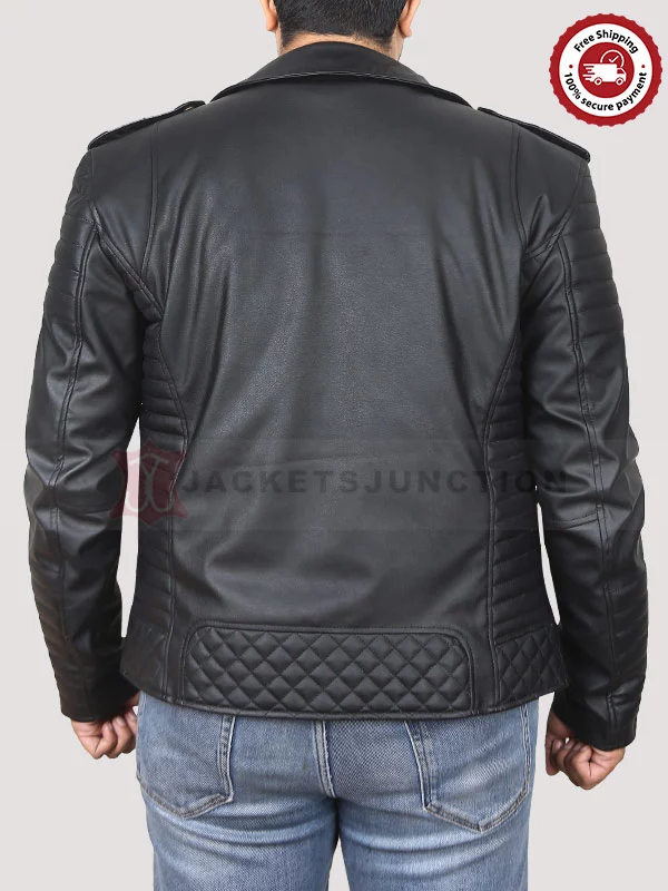 Men's Black Motorcycle Jacket