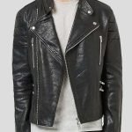 Men's Fashion Wear Leather Biker Jacket