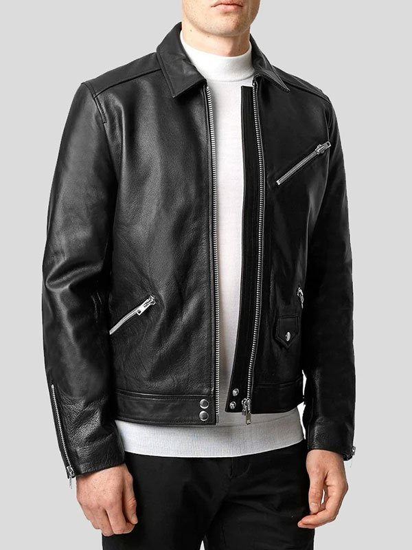 Men's Motorcycle Leather Jacket