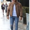 Mike Hassini Suede Bomber Jacket