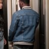 Spencer James All American Daniel Ezra Blue Bomber Denim Jacket