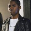 Tamia Cooper All American Bre-Z Black Leather Jacket