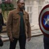 Anthony Mackie The Falcon & the Winter Soldier Sam Wilson Brown Suede Jacket