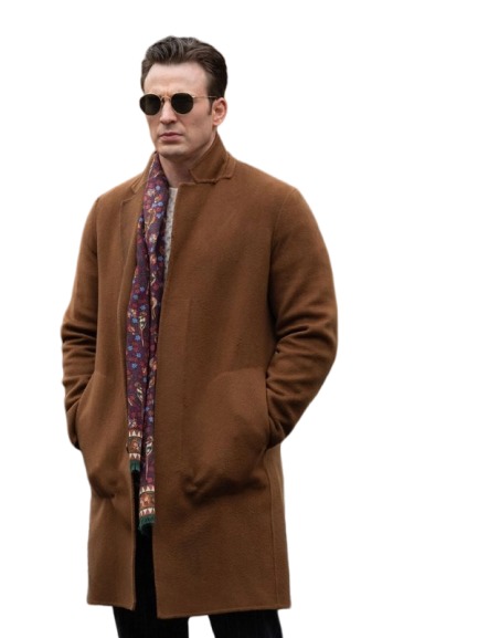 Chris Evans Brown Coat