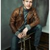 Conrad Hawkins TV Series The Resident Matt Czuchry Leather Brown Jacket