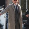 Daniel Craig Knives Out Benoit Blanc Grey Wool Coat