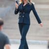 Emily VanCamp The Falcon & the Winter Soldier Sharon Carter Blue Blazer