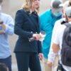 Emily VanCamp The Falcon & the Winter Soldier Sharon Carter Cotton Blue Blazer