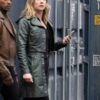 Sharon Carter The Falcon & the Winter Soldier Emily VanCamp Green Leather Coat