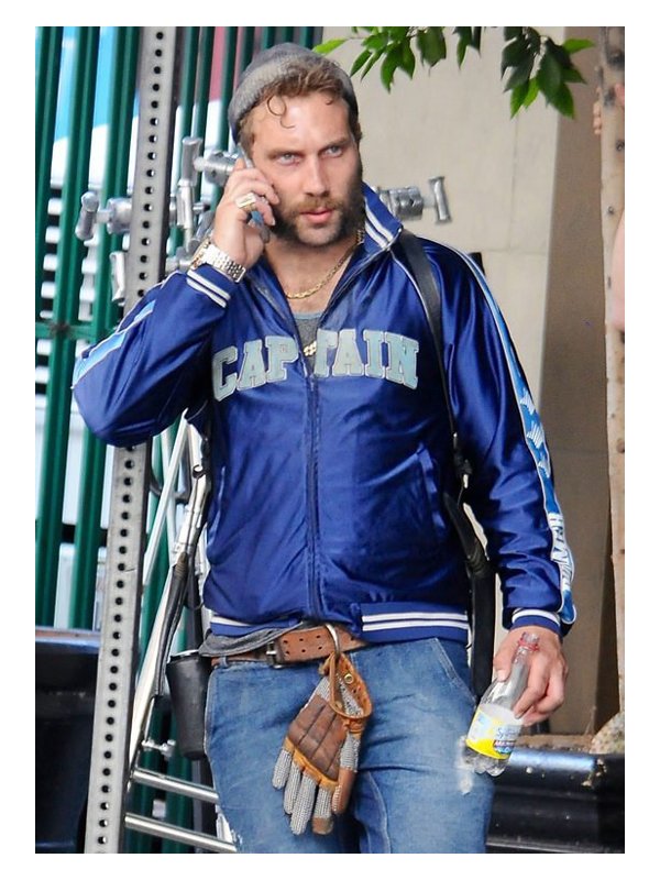 Suicide Squad Jai Courtney Blue Varsity Jacket