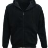 Adult Unisex Black Zip Up Hoodie