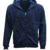 Adult Unisex Blue Zip Up Hoodie