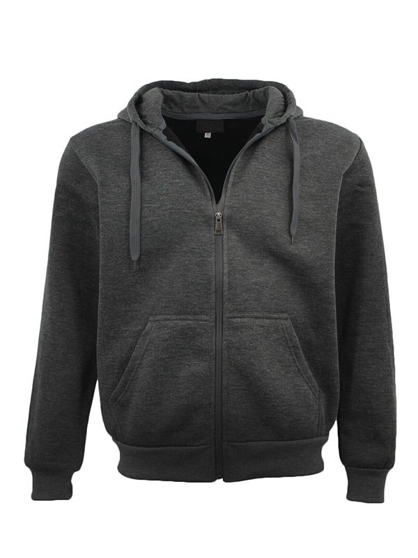 Adult Unisex Dark Grey Zip Up Hoodie