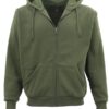 Adult Unisex Green Zip Up Hoodie