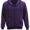 Adult Unisex Purple Zip Up Hoodie