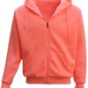 Adult Unisex Red Zip Up Hoodie