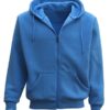 Adult Unisex Sky Blue Zip Up Hoodie