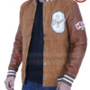 Drake Brown Suede Leather Jacket