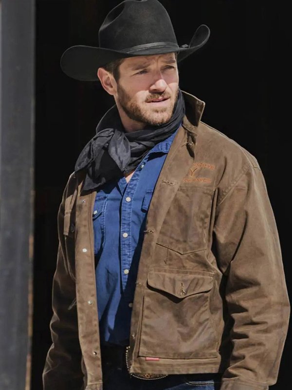 Ian Bohen Tv Series Yellowstone S03 Ryan Brown Cotton Jacket