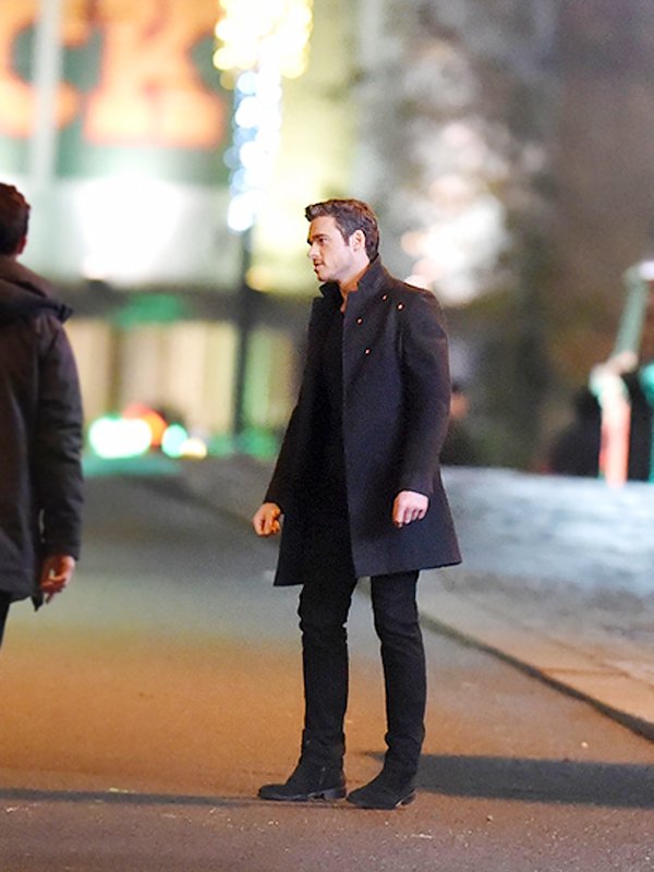 Ikaris Eternals Richard Madden Black Mid Length Coat