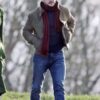 Kit Harington Eternals Dane Whitman Brown Suede Leather Jacket