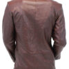 Mens Casual Two Button Chocolate Brown Leather Blazer