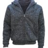 Mens Winter Zip Up Grey Hoodie