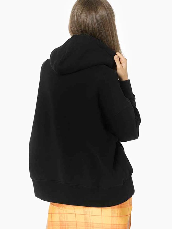 Bear Print Palm Angels Black Hoodie - JacketsJunction