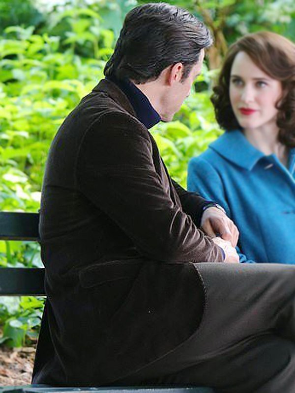 Tv Series The Marvelous Mrs. MaiselMilo Ventimiglia Brown Velvet Blazer