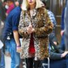 Tv Series WeCrashed Anne Hathaway Leopard Print Coat