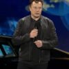 Elon Musk Black Leather Jacket