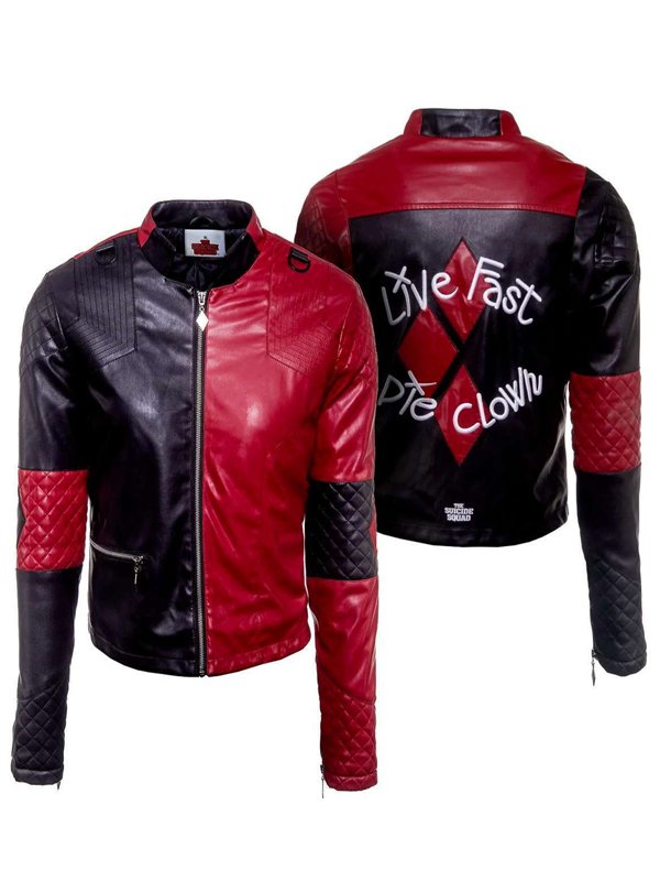 Harley Quinn Live Fast Die Clown Jacket