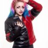 Harley Quinn Live Fast Die Clown Leather Jacket