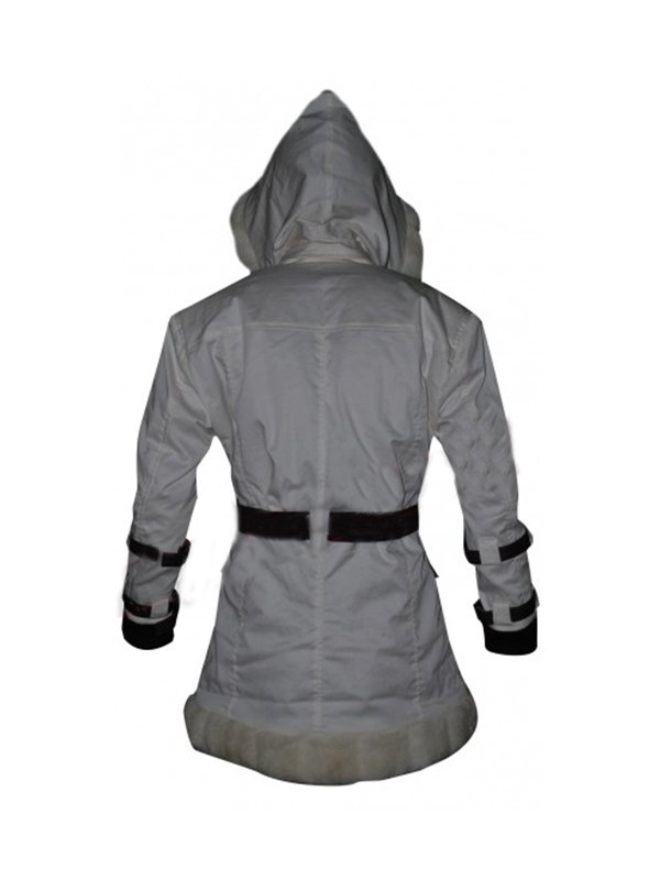 Resident Evil 6 Sherry Birkin Grey Fur Jacket