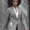 Teyonah Parris Tv Series WandaVision Monica Rambeau Grey Blazer