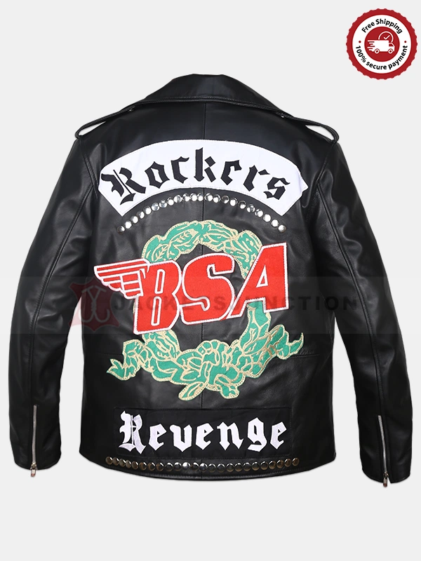 BSA Faith Rockers Revenge Black Leather Jacket