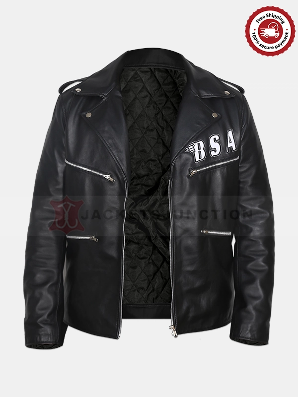 BSA George Michael Black Leather Jacket