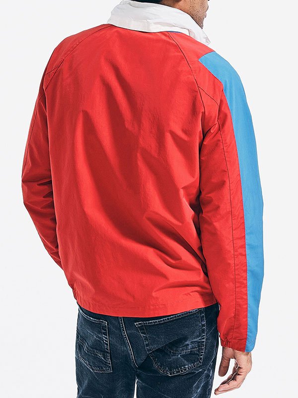 Fashion Wear Red Windbreaker Jacket For Mens