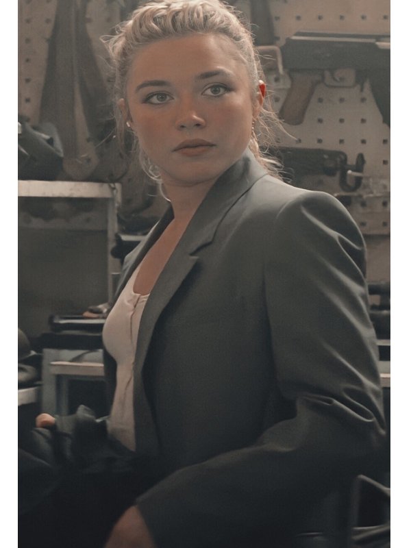 Florence Pugh Grey Blazer