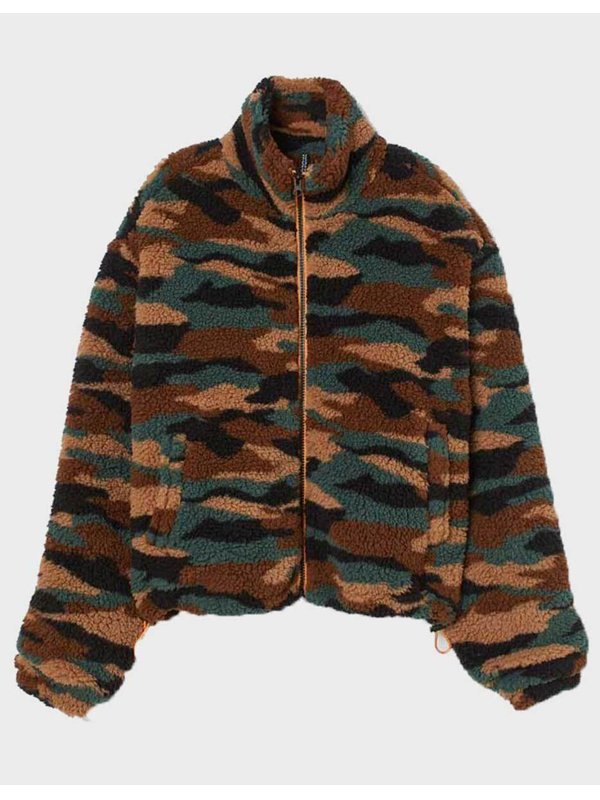 Jadah Marie Julie and the Phantoms Flynn Camo Military Shearling Jacket