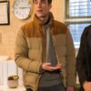 Mayor Ben Hawthorne Resident Alien Levi Fiehler Brown Puffer Jacket