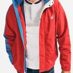 Mens Wear Red Windbreaker Jacket