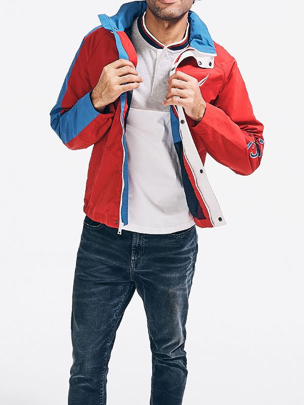 Red Windbreaker Jacket