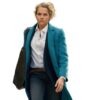 Teresa Palmer Blue Long Coat