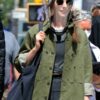 Anne Hathaway WeCrashed Rebekah Neumann Cotton Green Jacket