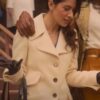 Billie Connelly Tv Series SexLife Sarah Shahi White Trench CoatBillie Connelly Tv Series SexLife Sarah Shahi White Trench Coat