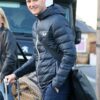 Dan Walker Blue Puffer Jacket with Hood