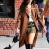 Dua Lip Brown Long Wool Bown Trench Coat