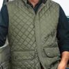 John Dutton Yellowstone Kevin Costner Green Quilted Vest