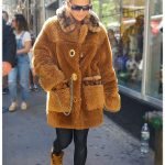 Jennifer Lopez Faux Fur Coat